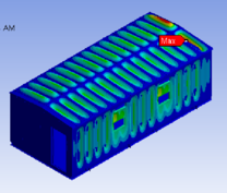 ANSYS finite element seismic analysis of McMinnville substation building